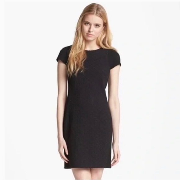 Diane Von Furstenberg Dresses & Skirts - Diane Von Furstenberg Pele Ponte Knit Eyelet Panel Dress Black SZ 8